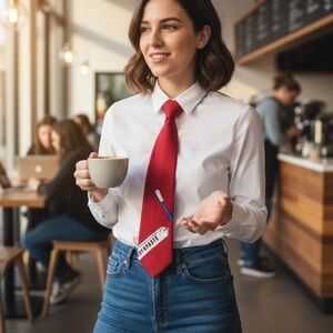 Vintage 1980s Vicky Devis Toothbrush Unisex Tie